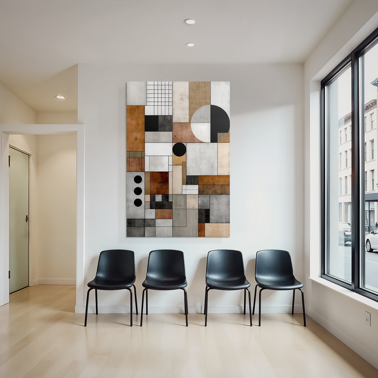 Abstract Geometric Composition Modern Art Minimalism