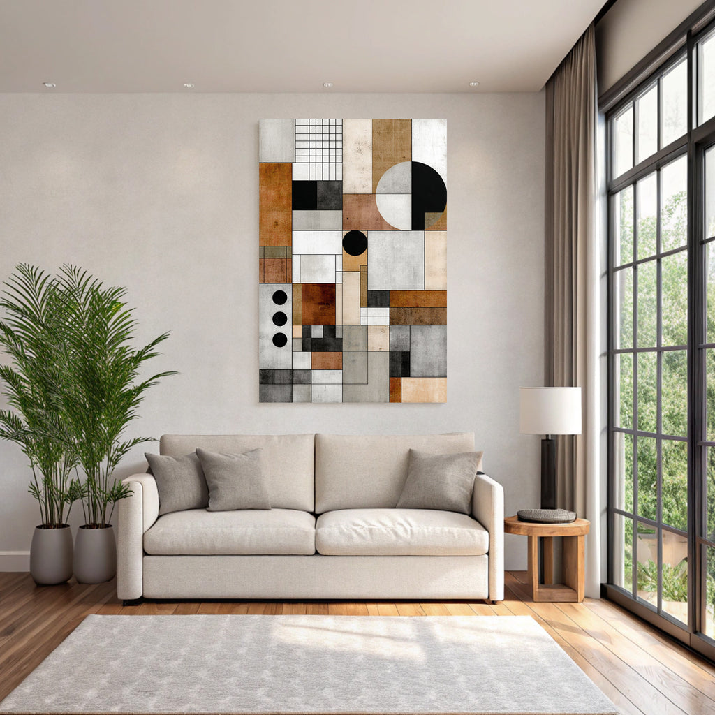 Abstract Geometric Composition Modern Art Minimalism