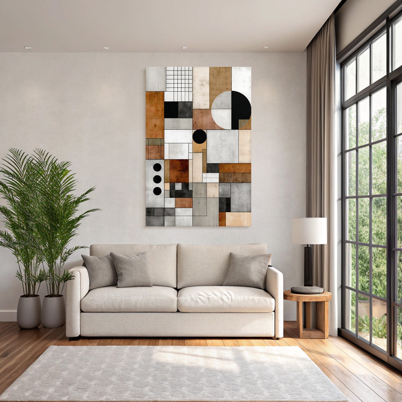 Abstract Geometric Composition Modern Art Minimalism