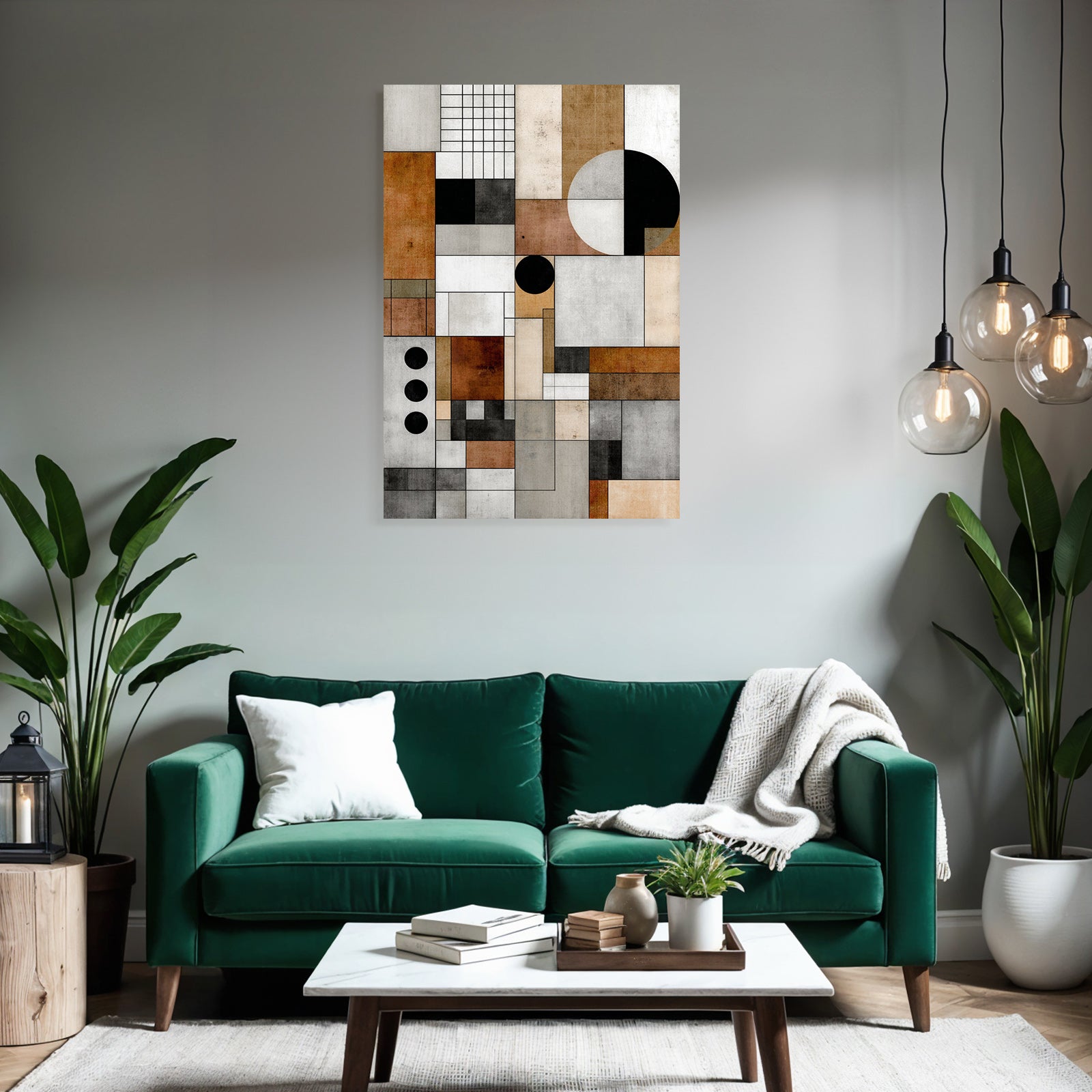 Abstract Geometric Composition Modern Art Minimalism