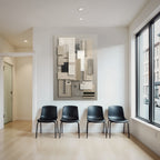 Abstrakte Geometrische Komposition Neutrale Farbpalette Minimalistisches Design