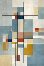 Abstrakte Geometrische Kunst Moderne Art Komposition | Modern Basic | Einrichtungsstile