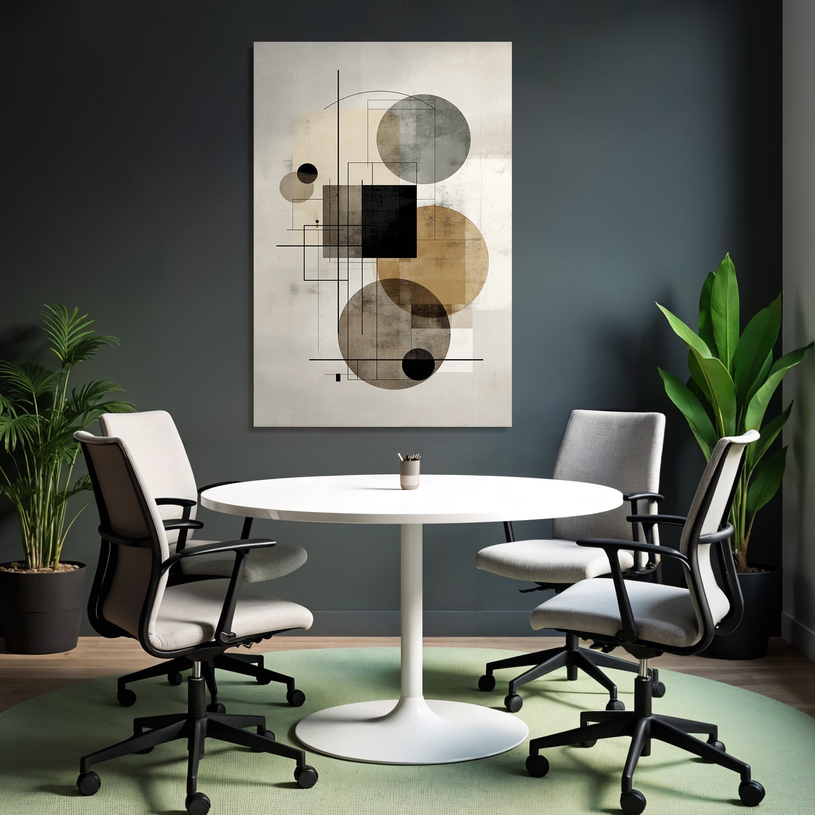 Abstrakte Geometrische Kunst Moderne Minimalistische Welten