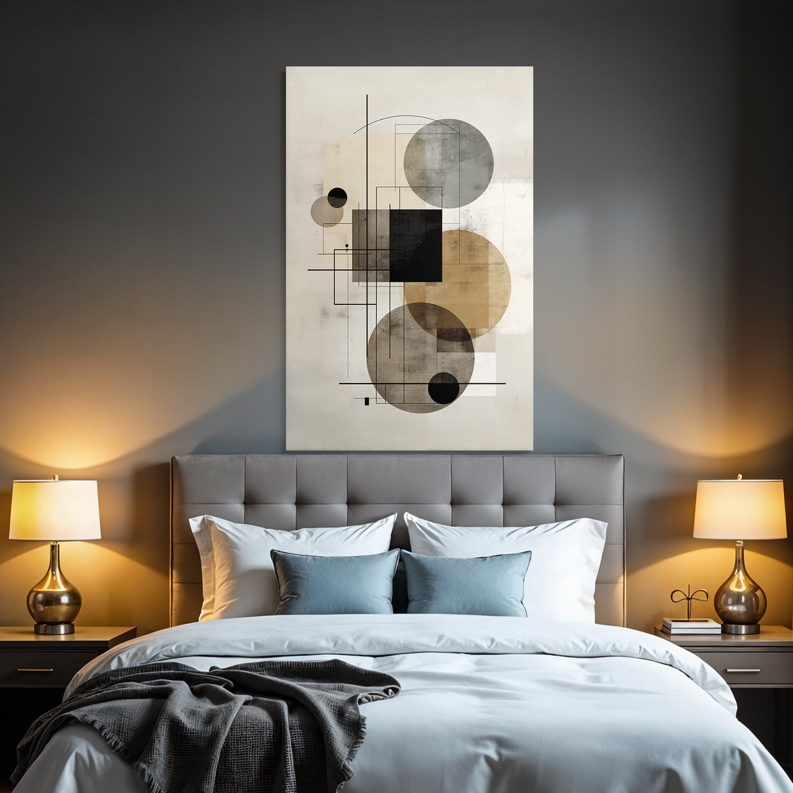 Abstrakte Geometrische Kunst Moderne Minimalistische Welten