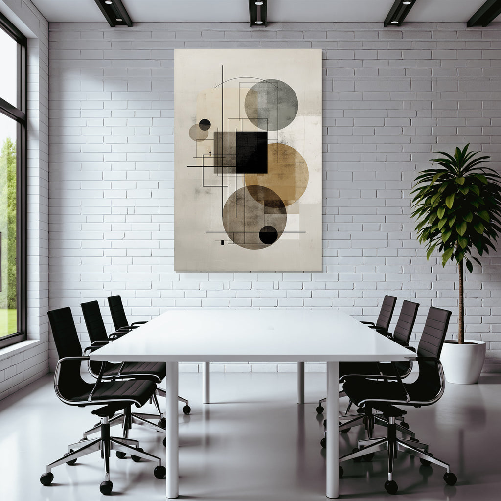 Abstrakte Geometrische Kunst Moderne Minimalistische Welten
