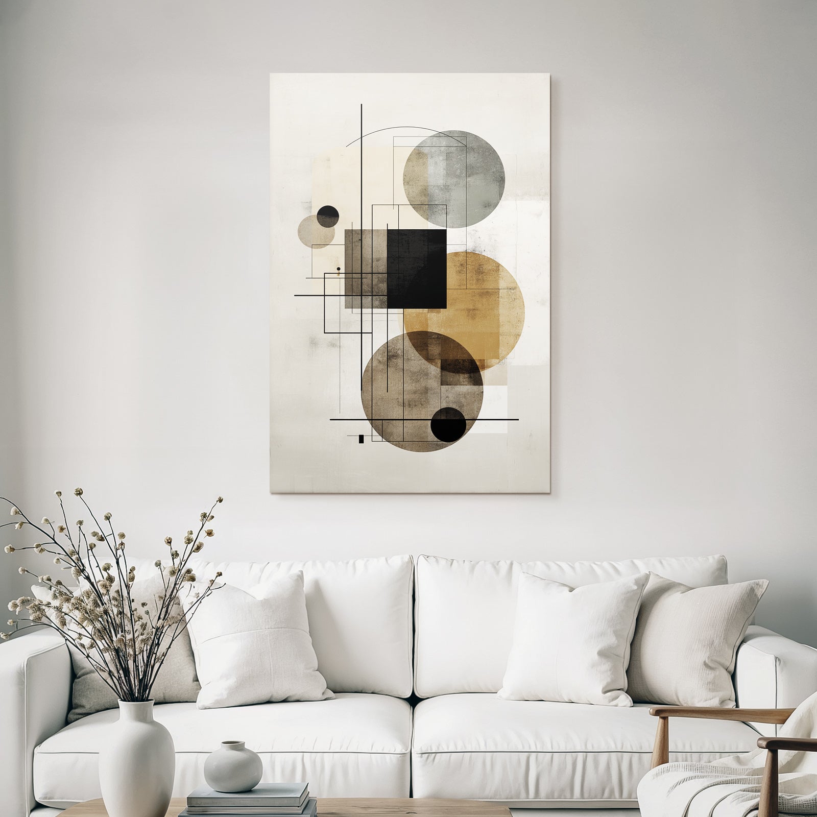 Abstrakte Geometrische Kunst Moderne Minimalistische Welten