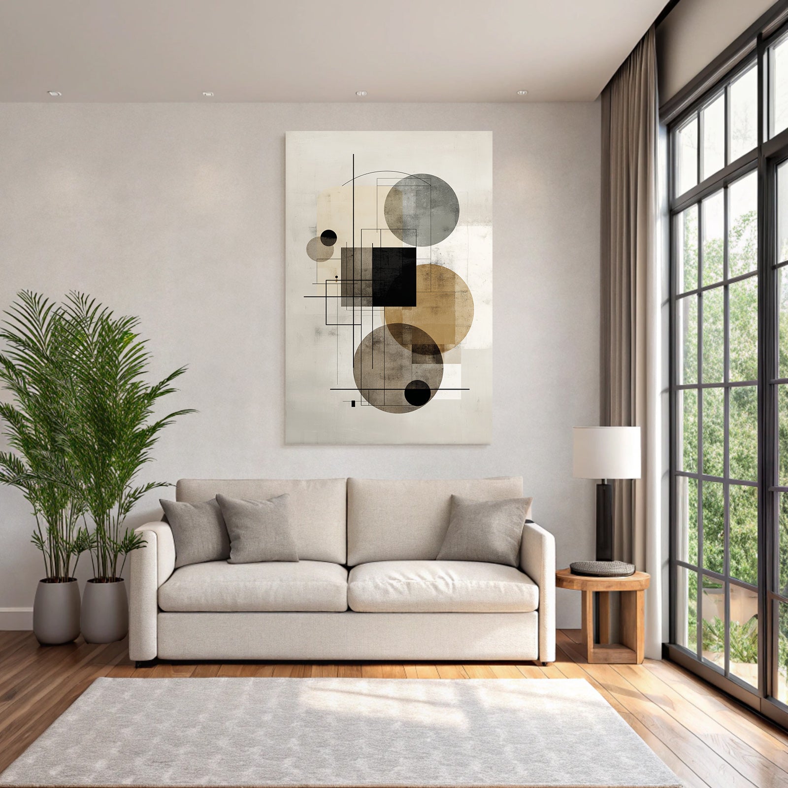 Abstrakte Geometrische Kunst Moderne Minimalistische Welten
