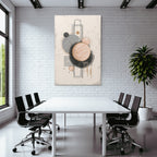 Abstract Geometric Artwork In Pastel Colors Digital Design