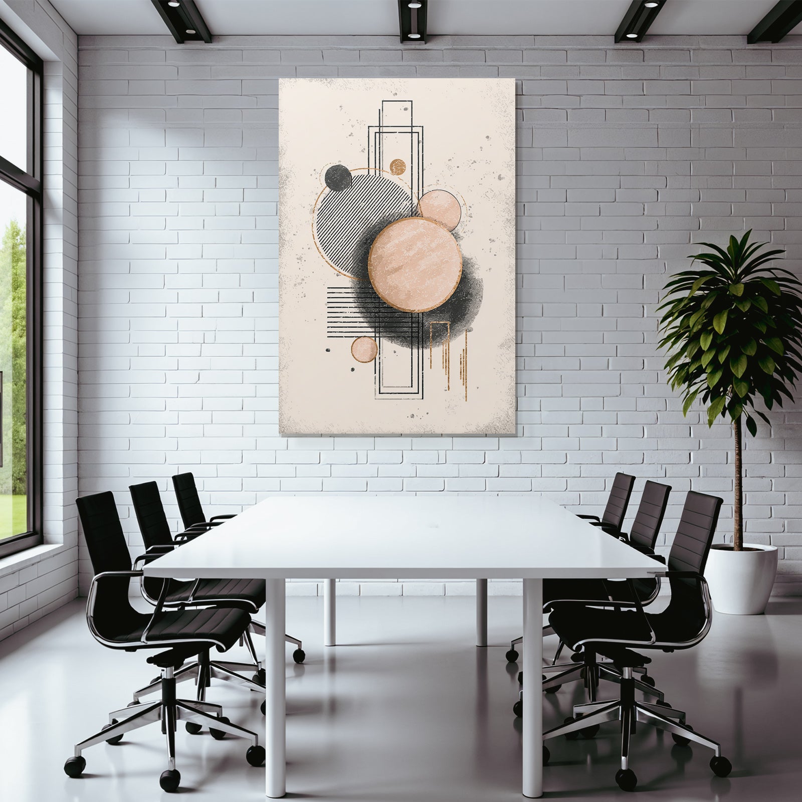 Abstrakte Geometrische Kunstwerk In Pastellfarben Digitales Design
