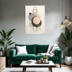Abstract Geometric Artwork In Pastel Colors Digital Design