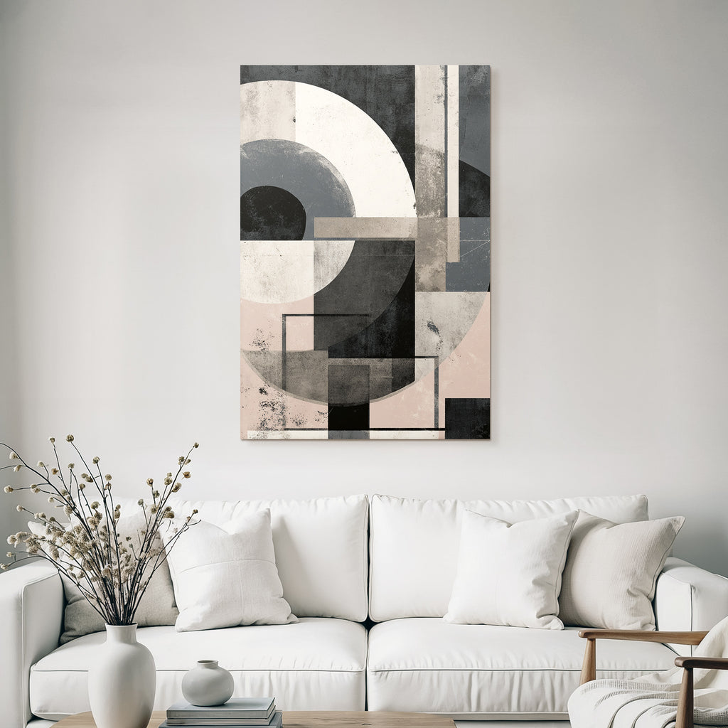 Abstrakte Geometrische Zusammensetzung Moderner Stil Minimalistische Farbe