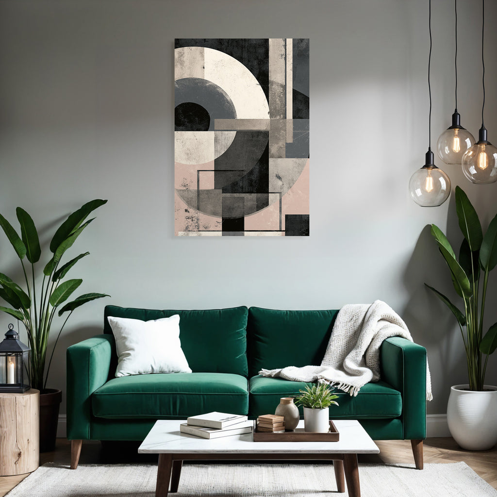 Abstrakte Geometrische Zusammensetzung Moderner Stil Minimalistische Farbe
