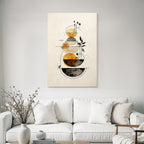 Abstract Illustration Geometric Shapes Nature Earth Tones Minimalist
