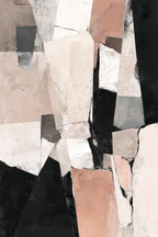 Abstrakte Kunst Geometrische Formen Moderne Kunst Beige Grau Weiss Schwarz | Modern Basic | Einrichtungsstile