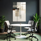 Abstract Art Geometric Shapes Mutated Color Palette