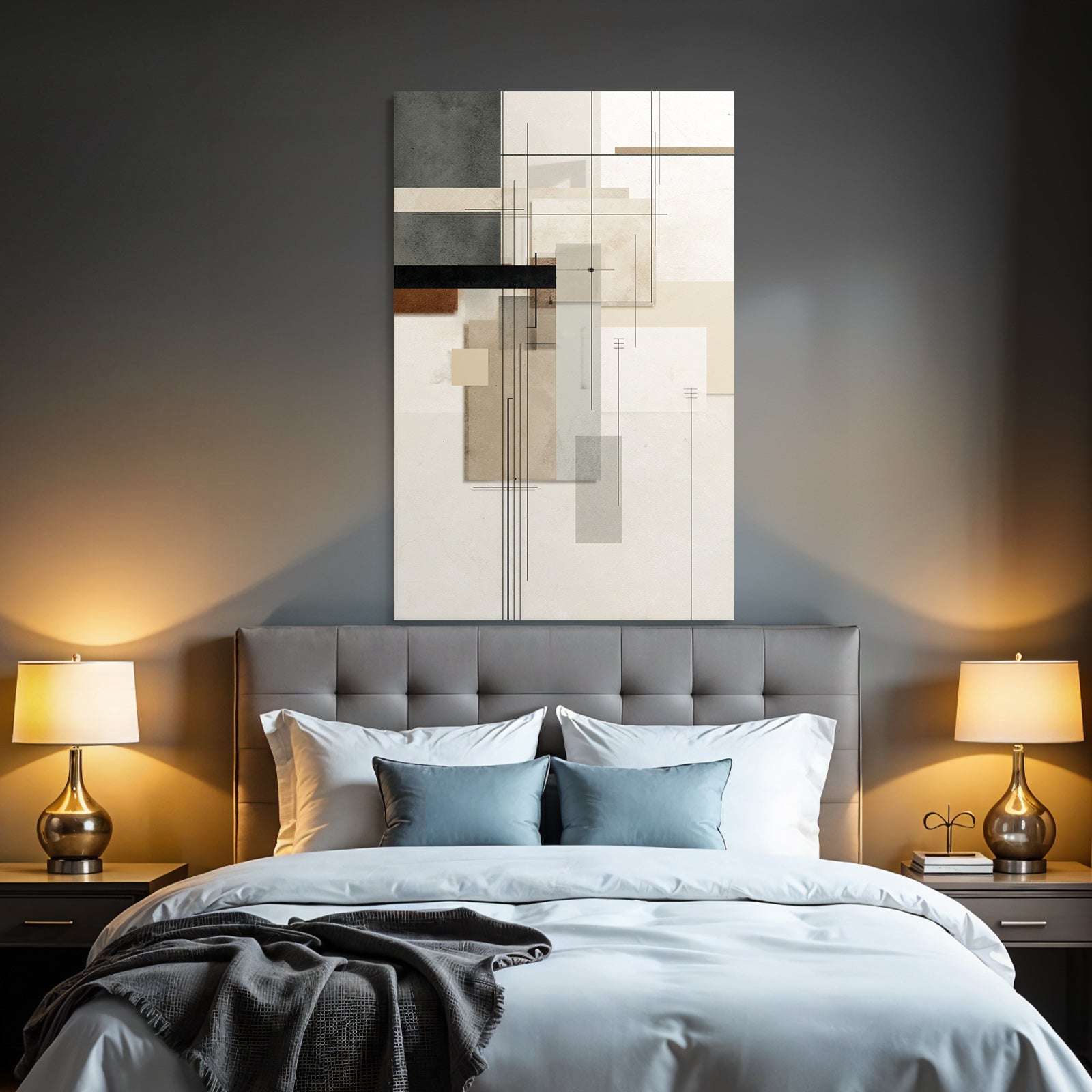 Abstract Art Geometric Shapes Mutated Color Palette
