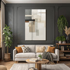 Abstract Art Geometric Shapes Mutated Color Palette