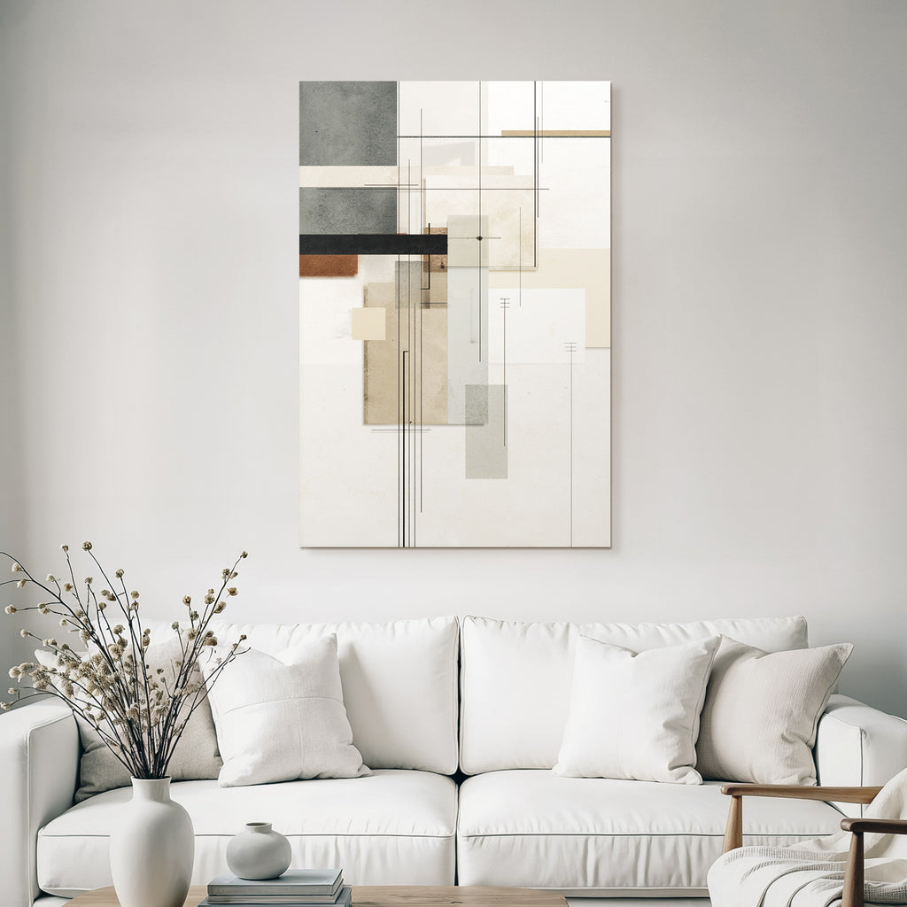 Abstract Art Geometric Shapes Mutated Color Palette