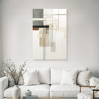 Abstract Art Geometric Shapes Mutated Color Palette