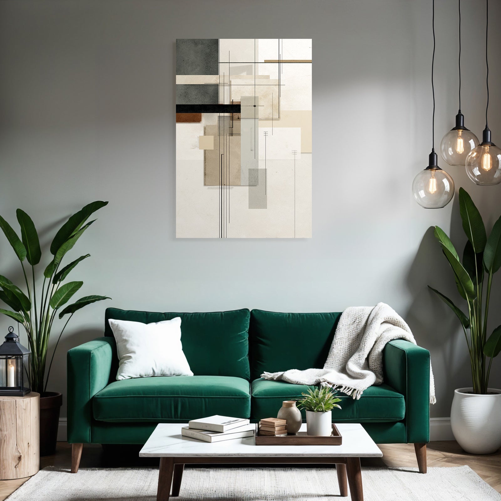 Abstract Art Geometric Shapes Mutated Color Palette