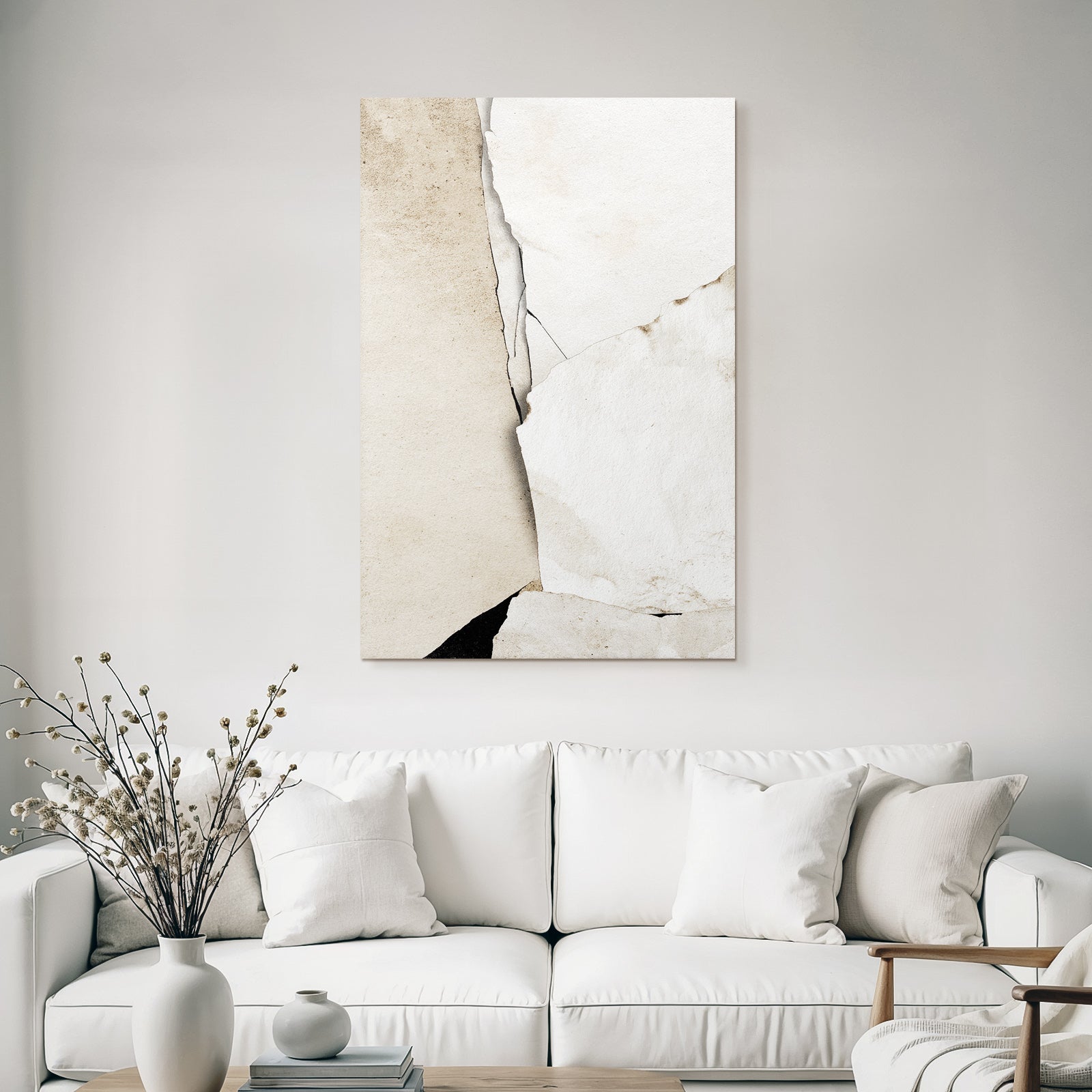 Abstract paper textures in various shades of white and beige