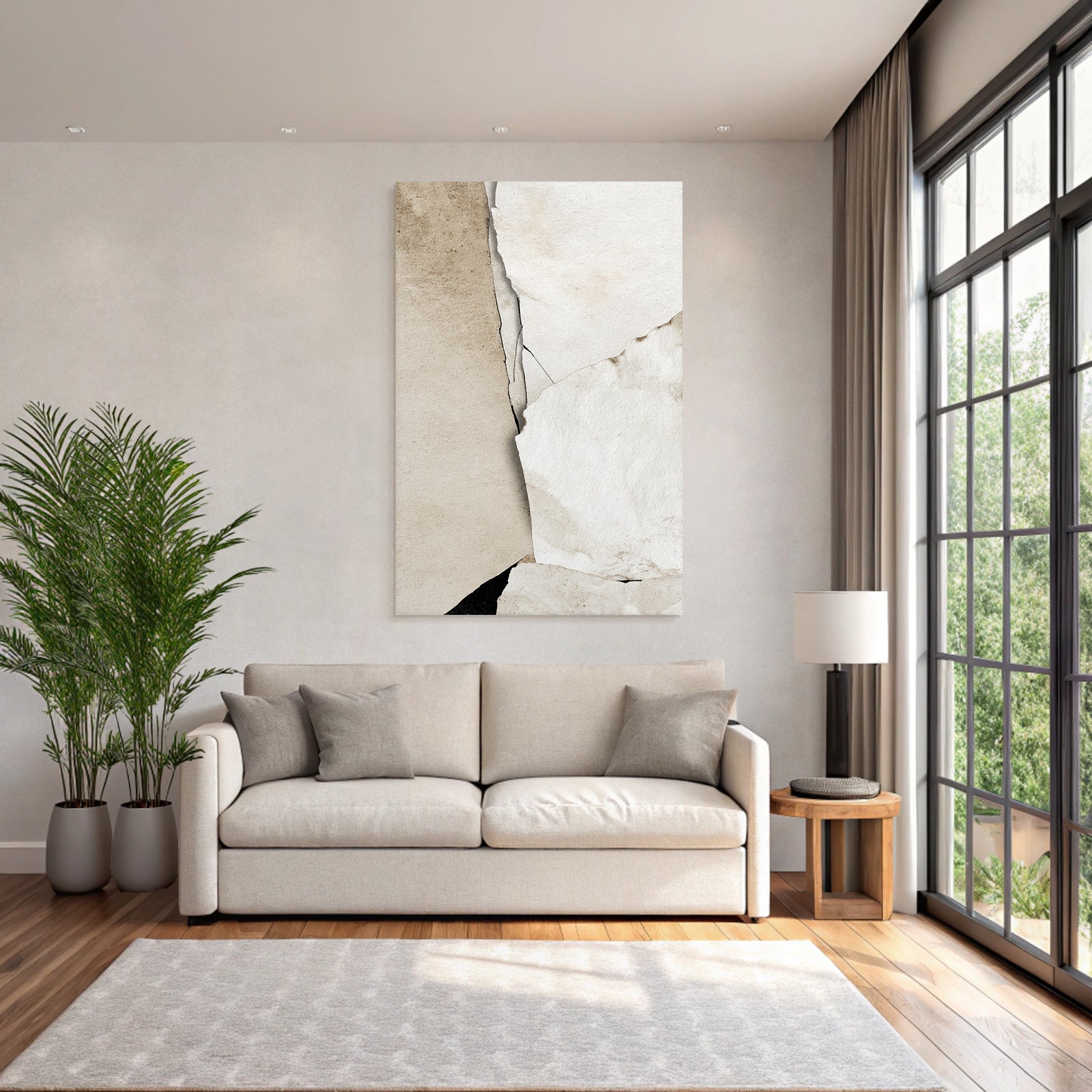 Abstract paper textures in various shades of white and beige