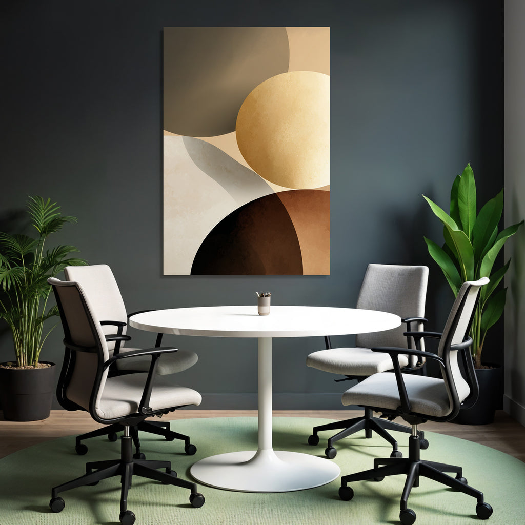 Abstraktes Design Erdtoene Modern Minimalistisch
