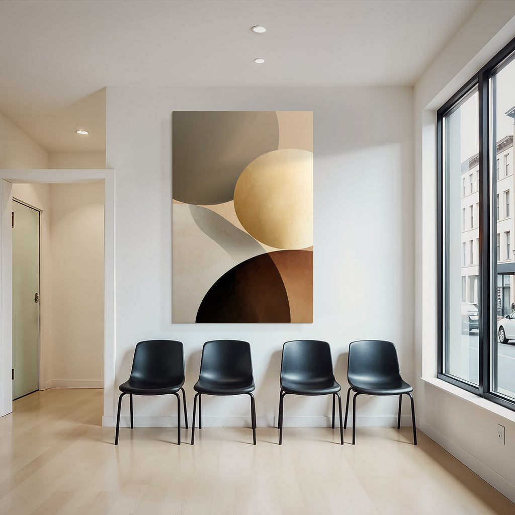 Abstraktes Design Erdtoene Modern Minimalistisch