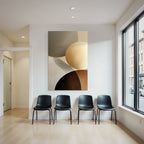 Abstraktes Design Erdtoene Modern Minimalistisch
