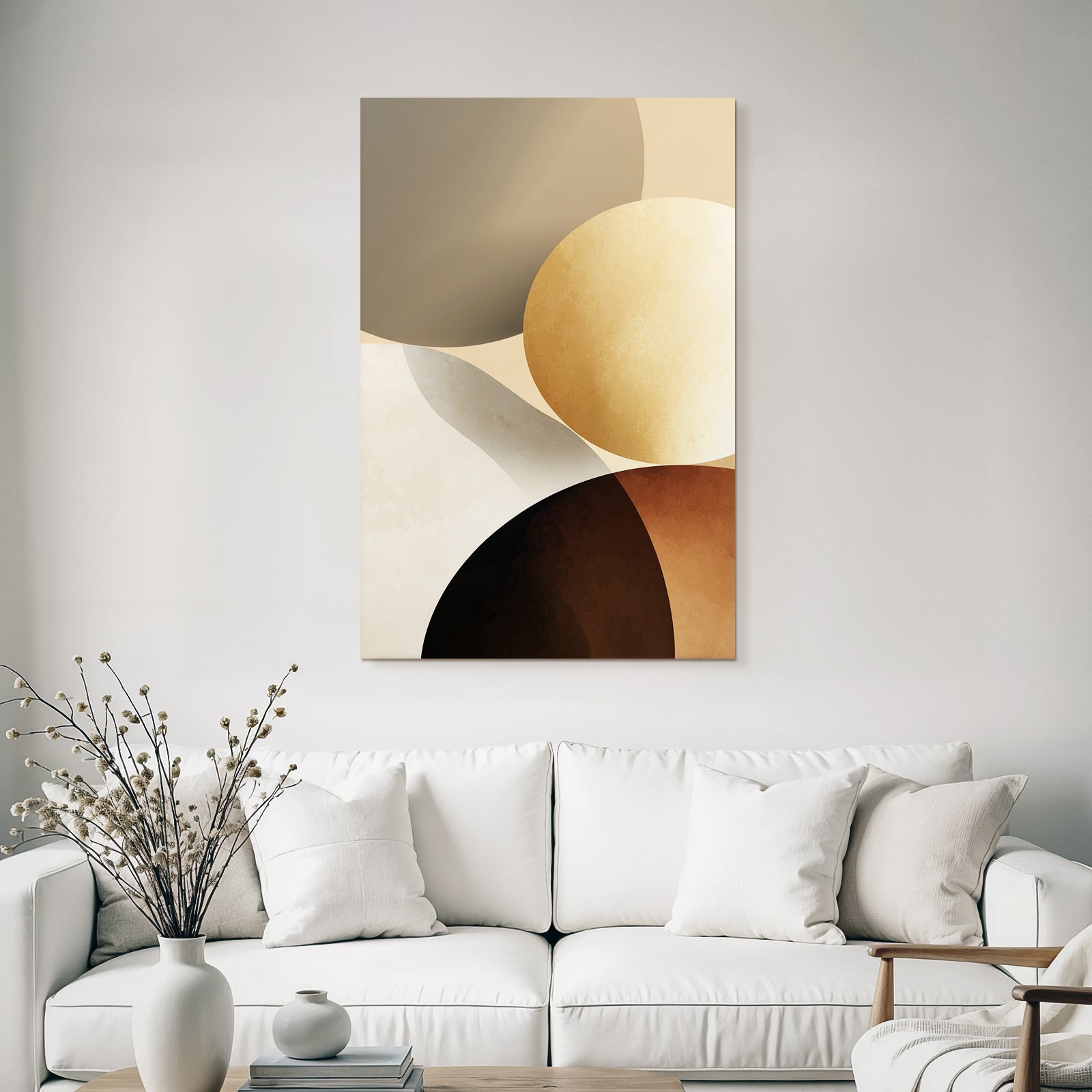 Abstraktes Design Erdtoene Modern Minimalistisch