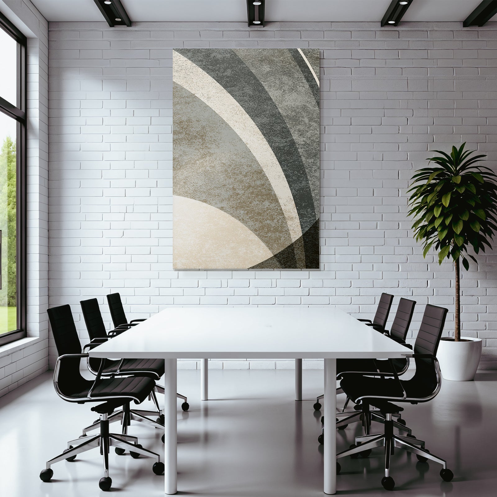 Abstraktes Design Gebogene Formen Getexturierte Oberflaeche Mutierte Farbpalette
