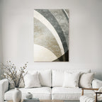 Abstraktes Design Gebogene Formen Getexturierte Oberflaeche Mutierte Farbpalette
