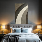 Abstraktes Design Gebogene Linien Grau Und Weiss Vintage Texture