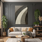 Abstraktes Design Gebogene Linien Grau Und Weiss Vintage Texture