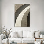 Abstraktes Design Gebogene Linien Grau Und Weiss Vintage Texture