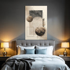 Abstraktes Design Geometrische Formen Erde Toene Minimalismus