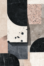 Abstraktes Design Geometrische Formen Farben Black Beige Rosa Grau | Modern Basic | Einrichtungsstile