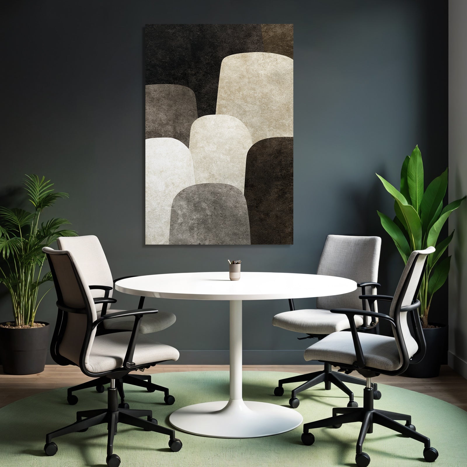 Abstract design Neutral colors Modern decor