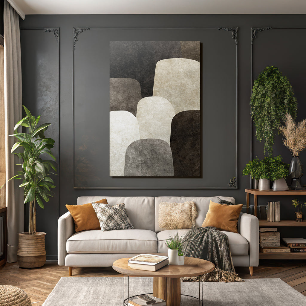 Abstract design Neutral colors Modern decor