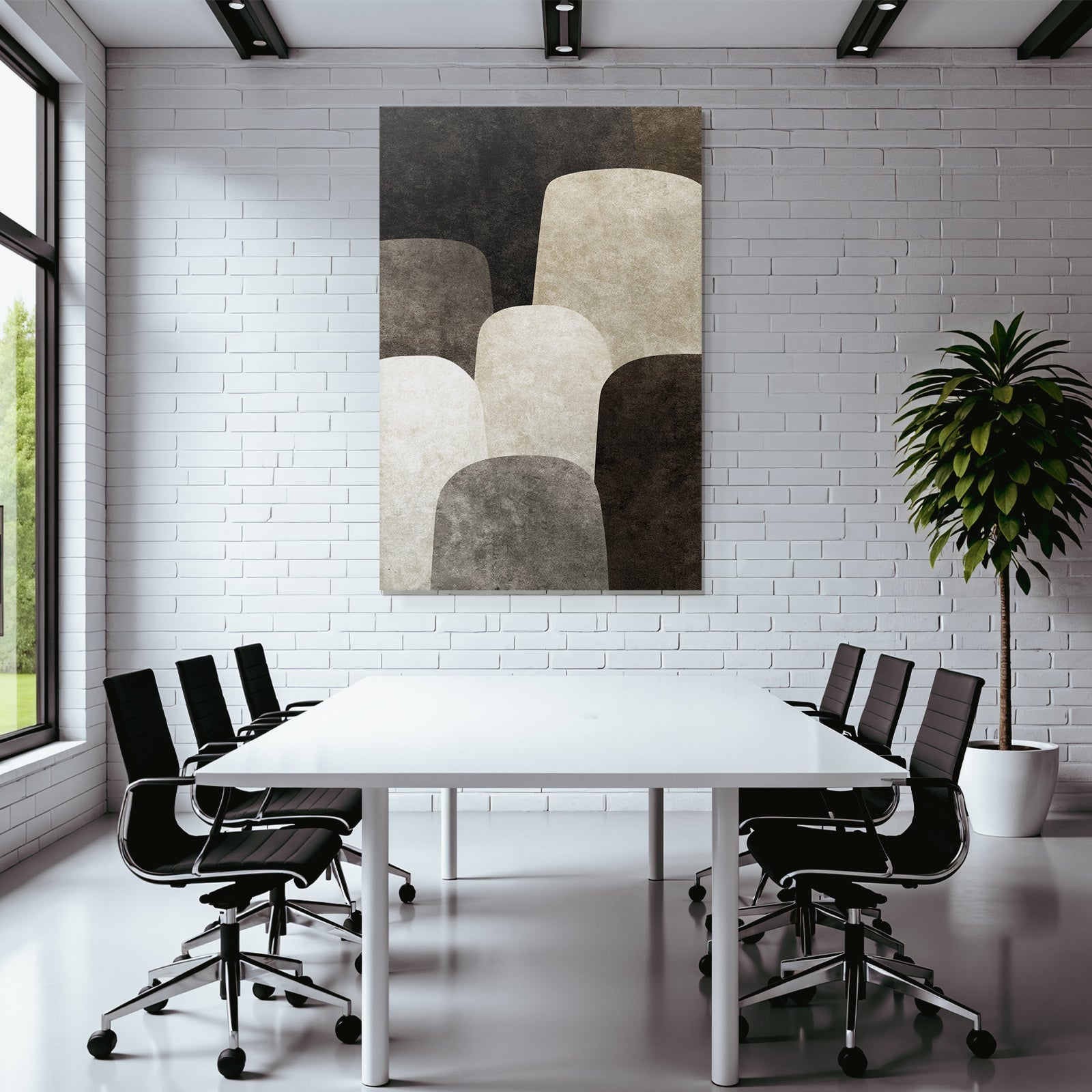 Abstract design Neutral colors Modern decor