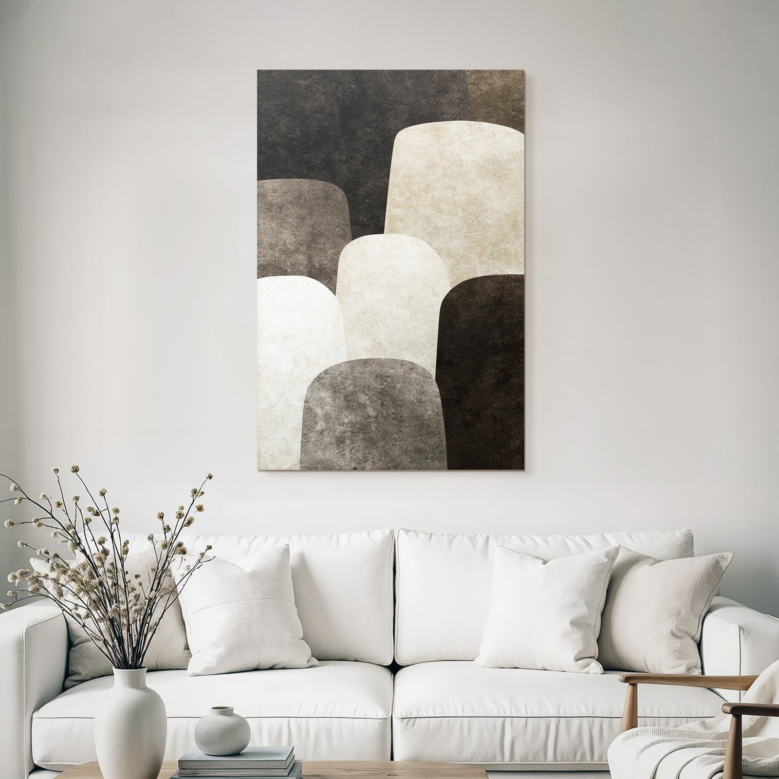 Abstract design Neutral colors Modern decor
