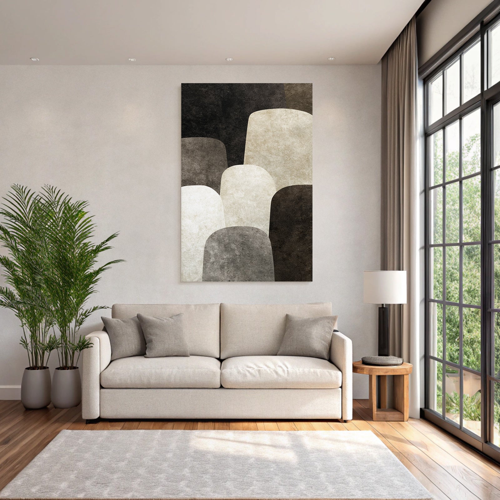 Abstract design Neutral colors Modern decor