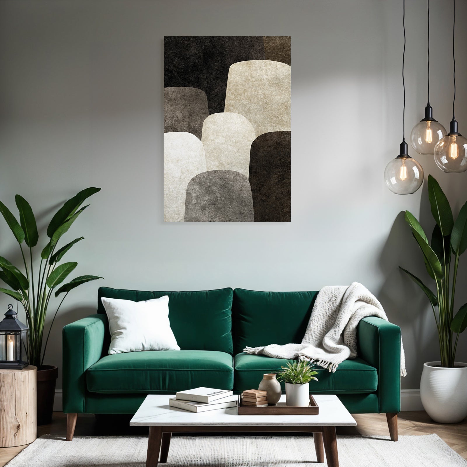 Abstract design Neutral colors Modern decor