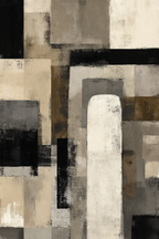 Abstraktes Gemaelde Geometrische Formen Moderne Minimalismus | Modern Basic | Einrichtungsstile
