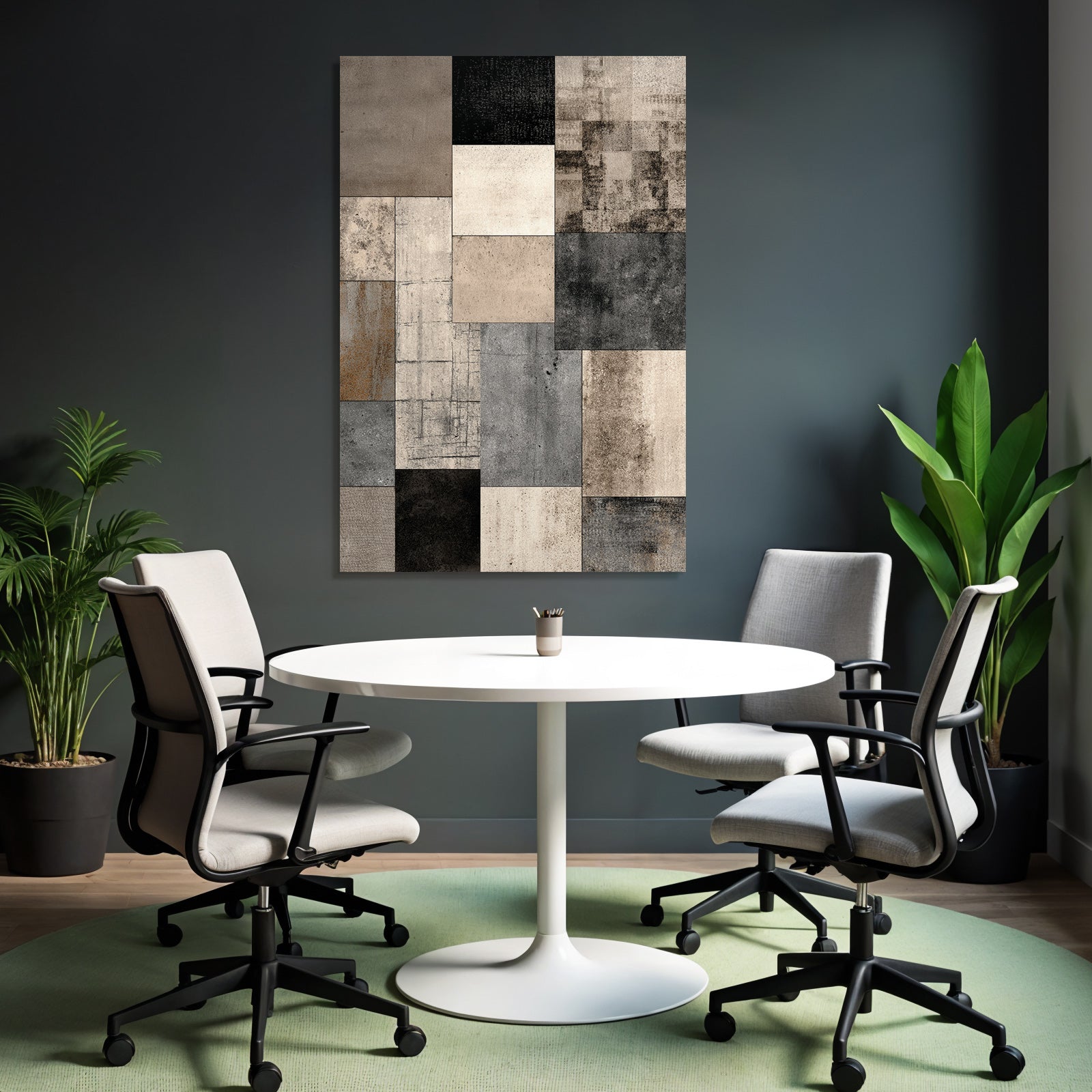 Beige Grau Black Texturierte Fliesen Kollage