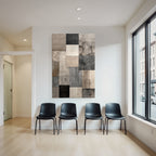 Beige Grau Black Texturierte Fliesen Kollage