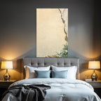 Gealterte Wand Mit Pflanzen Hintergrund Vintage Aesthetik