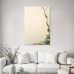 Gealterte Wand Mit Pflanzen Hintergrund Vintage Aesthetik