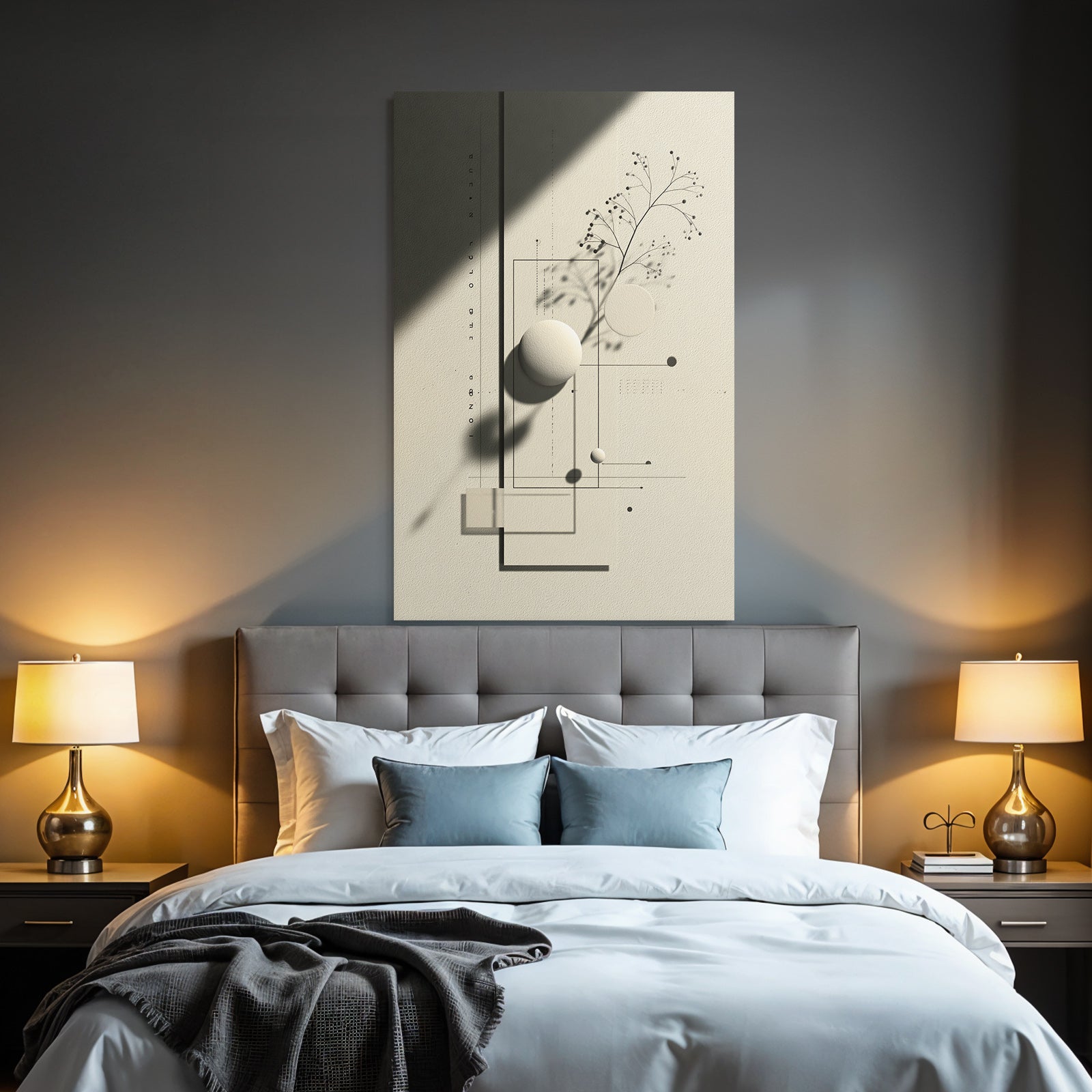 Geometric Abstraction With Botanical Element