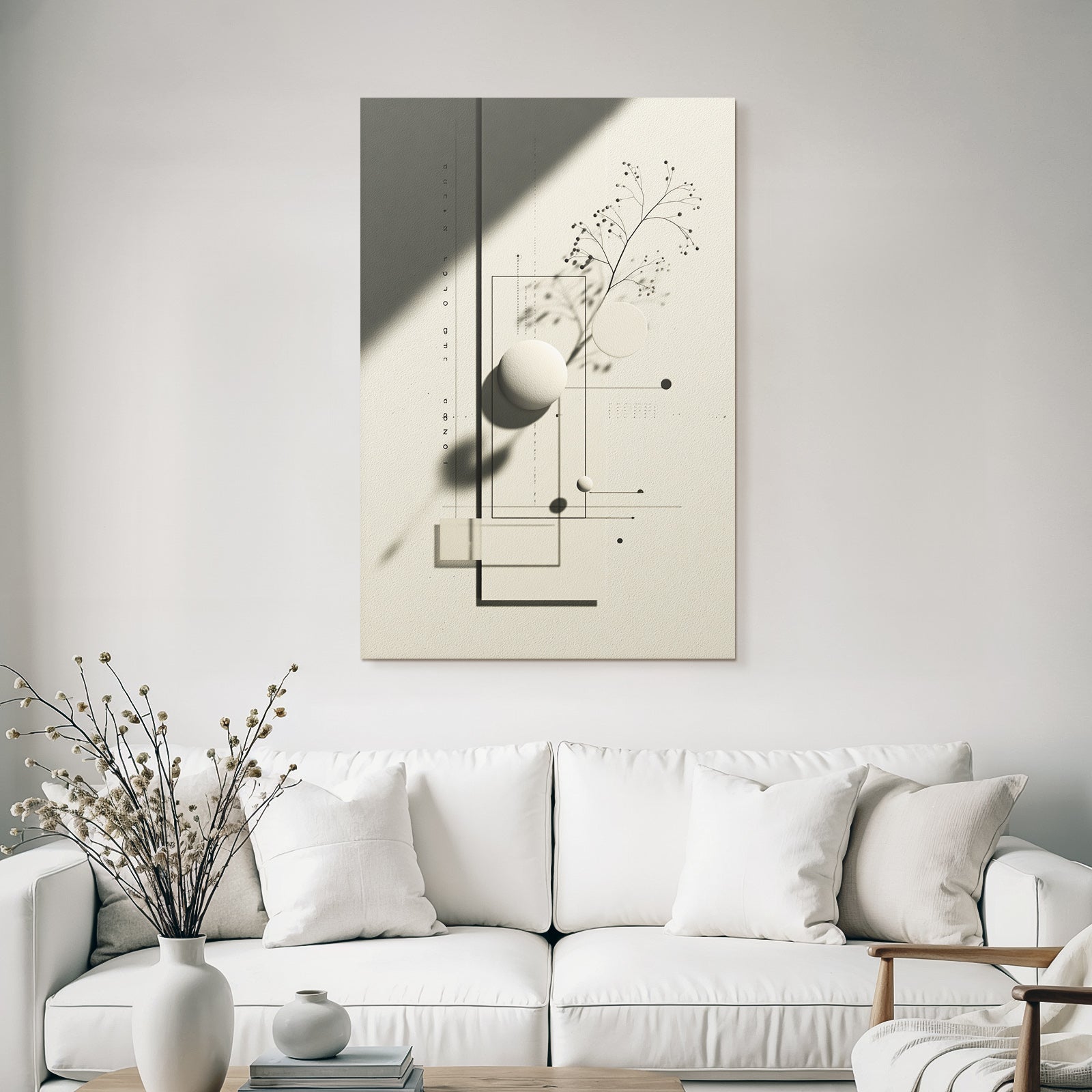 Geometric Abstraction With Botanical Element